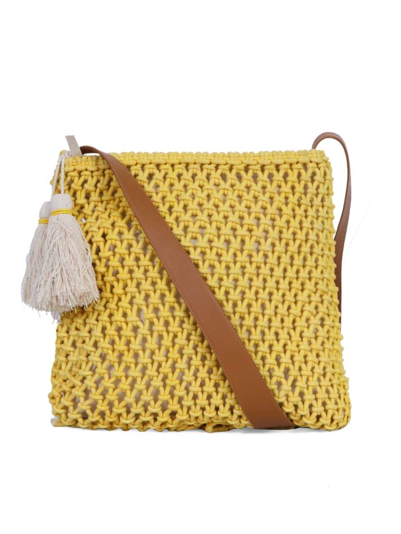 Buy Diwaah Yellow Self Design Shoulder Bag Handbags for Women 12369096 Myntra