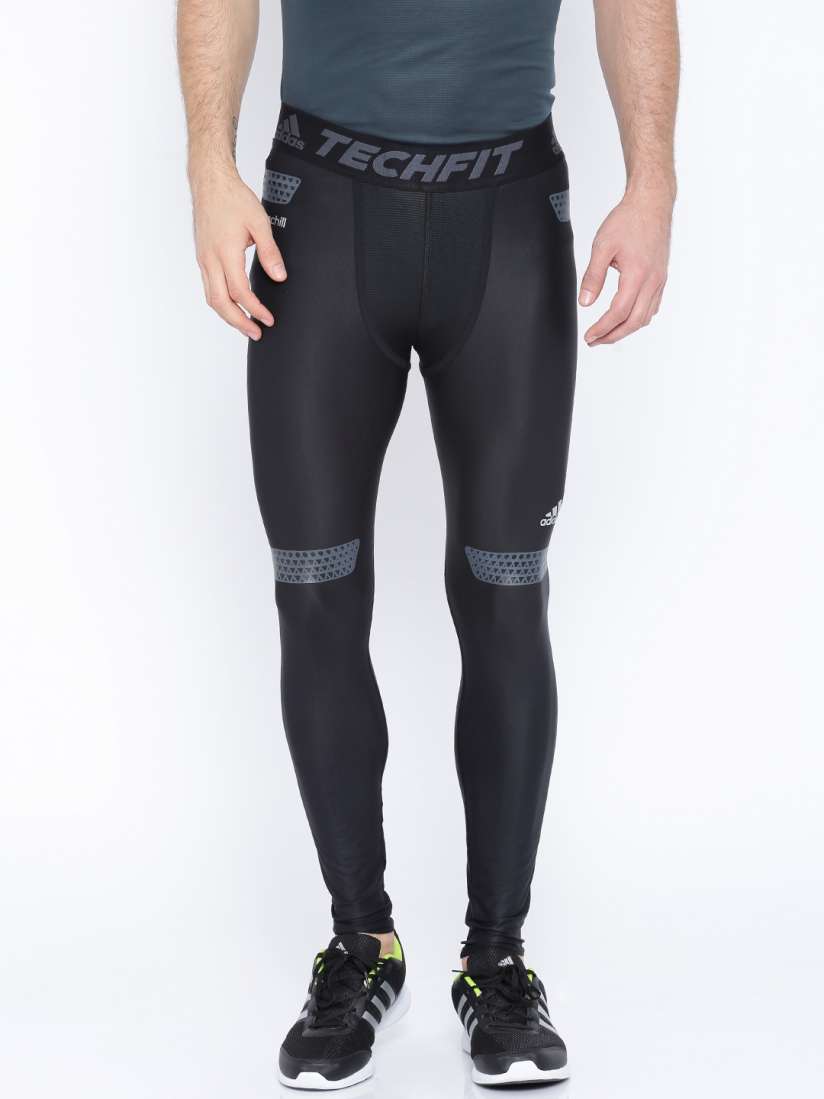 Buy ADIDAS Black TechFit Power Compression Tights Tights for Men 1236947 Myntra