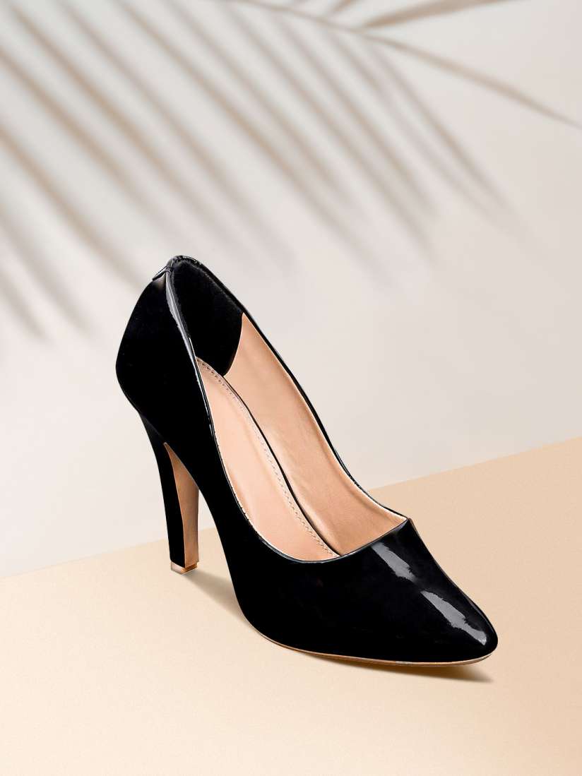 Buy Shoetopia Women Black Solid Pumps Heels for Women 12375116 Myntra