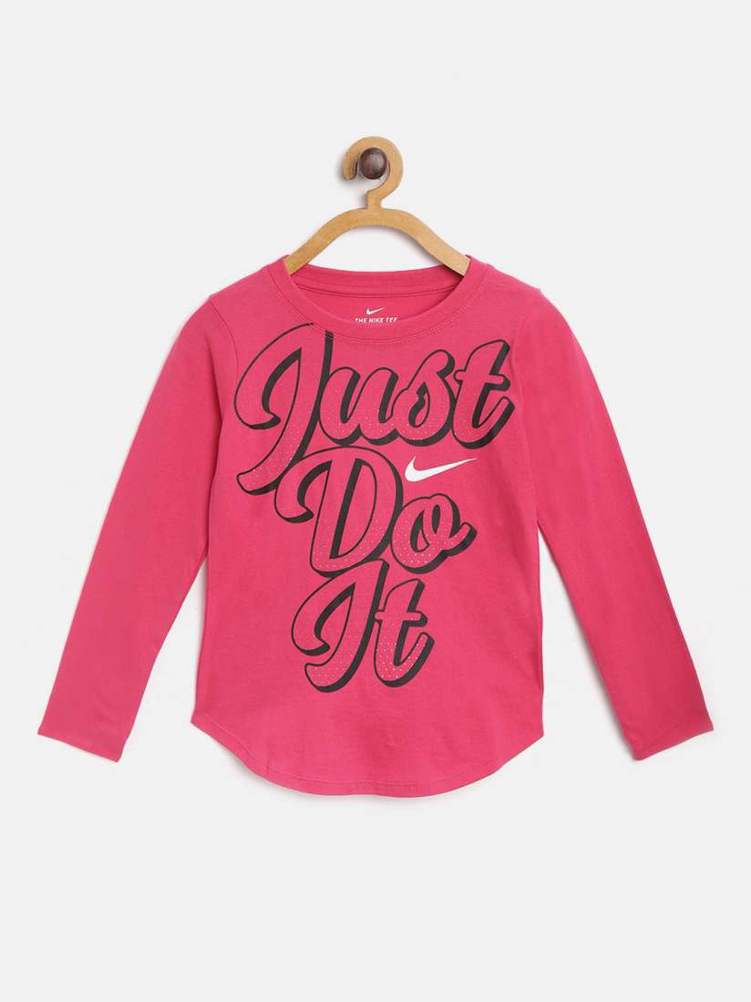 Nike just do it script neck tee outlet
