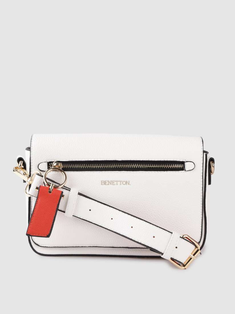 Buy United Colors of Benetton White Solid Sling Bag Handbags for Women 12376462 Myntra