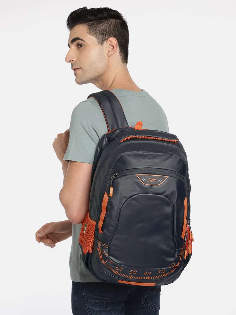Buy Skybags Unisex Black Orange Alphanumeric Printed Backpack Backpacks for Unisex 12383080 Myntra