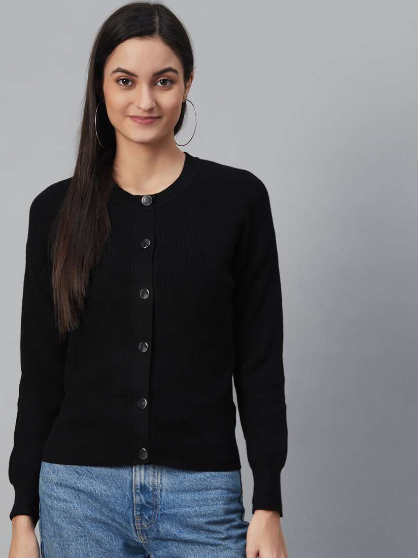 Marks and spencer black cardigan womens top