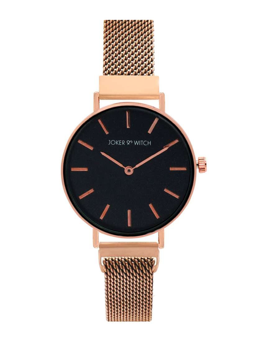 Buy JOKER WITCH Women Black Rose Gold Analogue Watch AMWW385 Watches for Women 12384740 Myntra