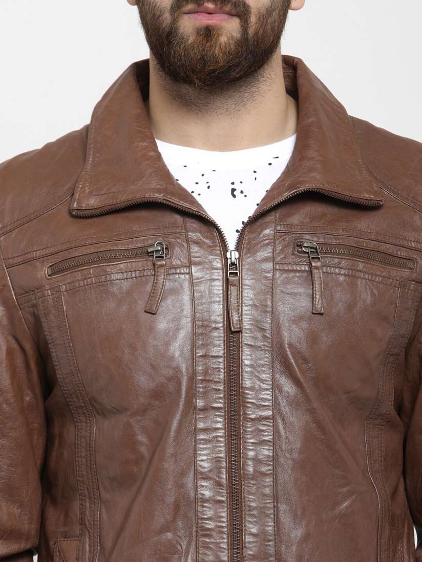 Teakwood leather jackets myntra online