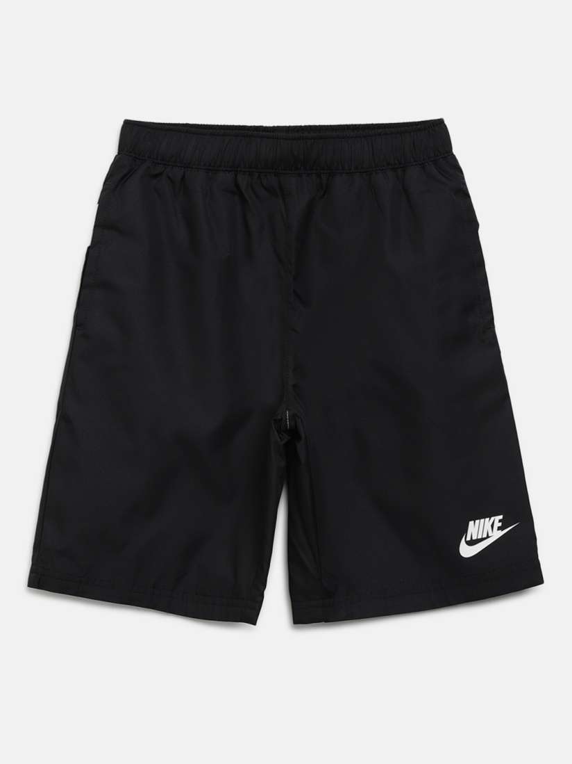 Buy Nike Boys Black White Solid Oversized Swoosh Sports Shorts Shorts for Boys 12402514 Myntra