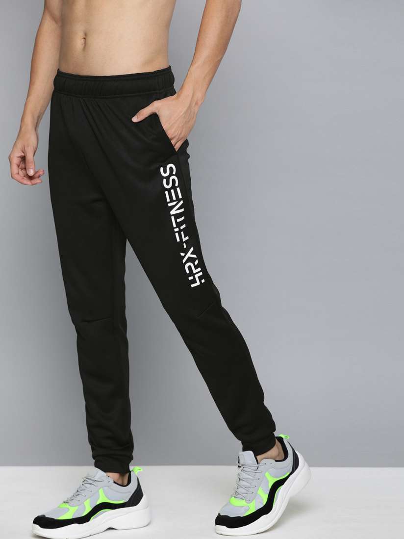 Buy HRX by Hrithik Roshan Men Jet Black Solid Slim Fit Rapid Dry Training Track Pants Track Pants for Men 12404434 Myntra