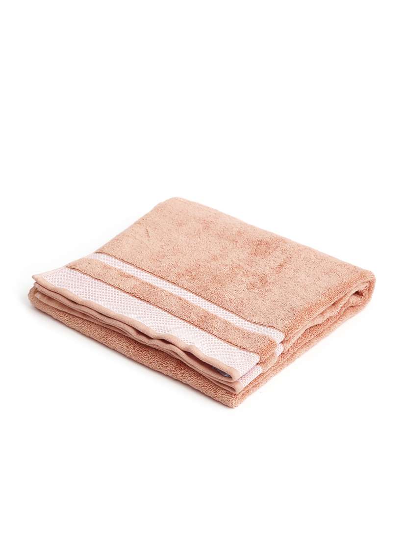 Buy SPACES Peach Coloured Hygro Cotton 600GSM Bath Towel Bath Towels for Unisex 1240510 Myntra
