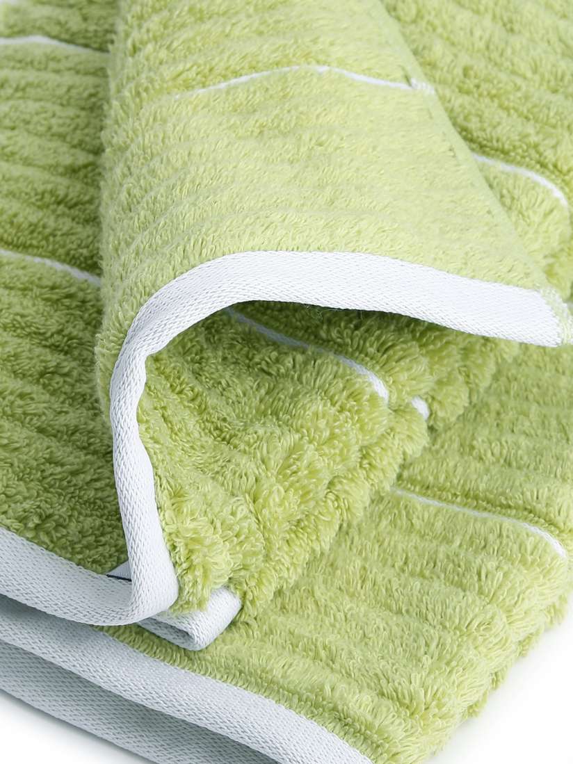 Buy SPACES Green Suite Platinum Micro Cotton Set of 2 Ribbed Hand Towels Hand Towels for Unisex 1240595 Myntra