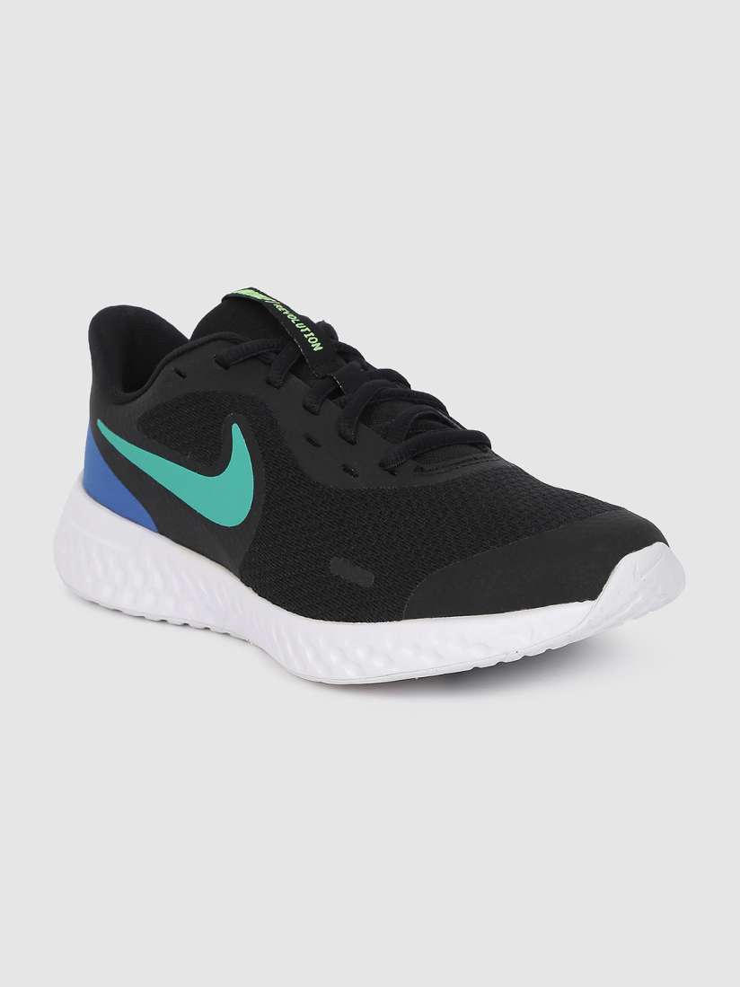 Buy Nike Unisex Kids Black Revolution 5 Synthetic Running Shoes Sports Shoes for Unisex Kids 12408244 Myntra