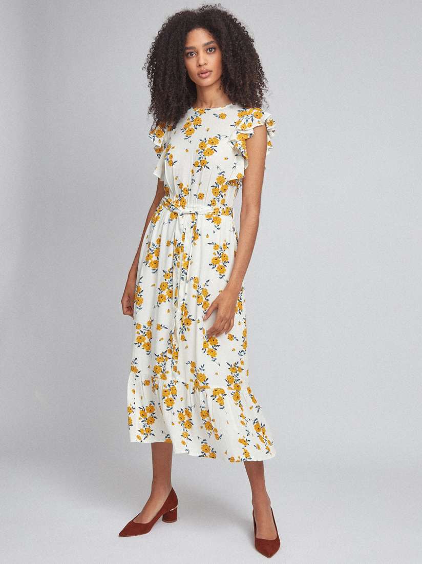 Dorothy perkins yellow floral dress hot sale