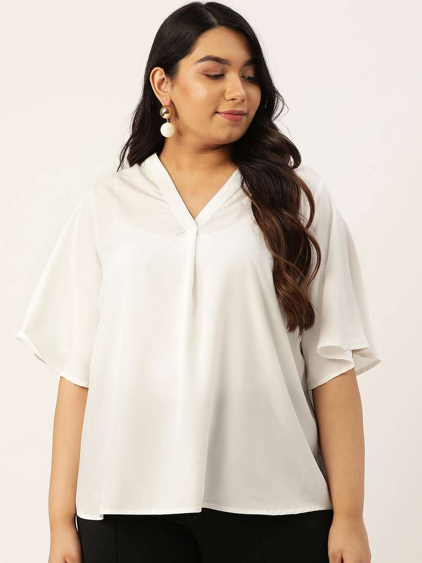 myntra plus size top