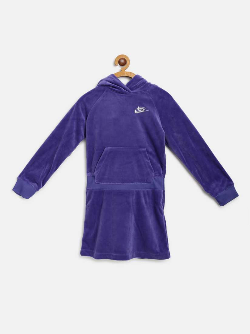 Nike velour hooded dress discount