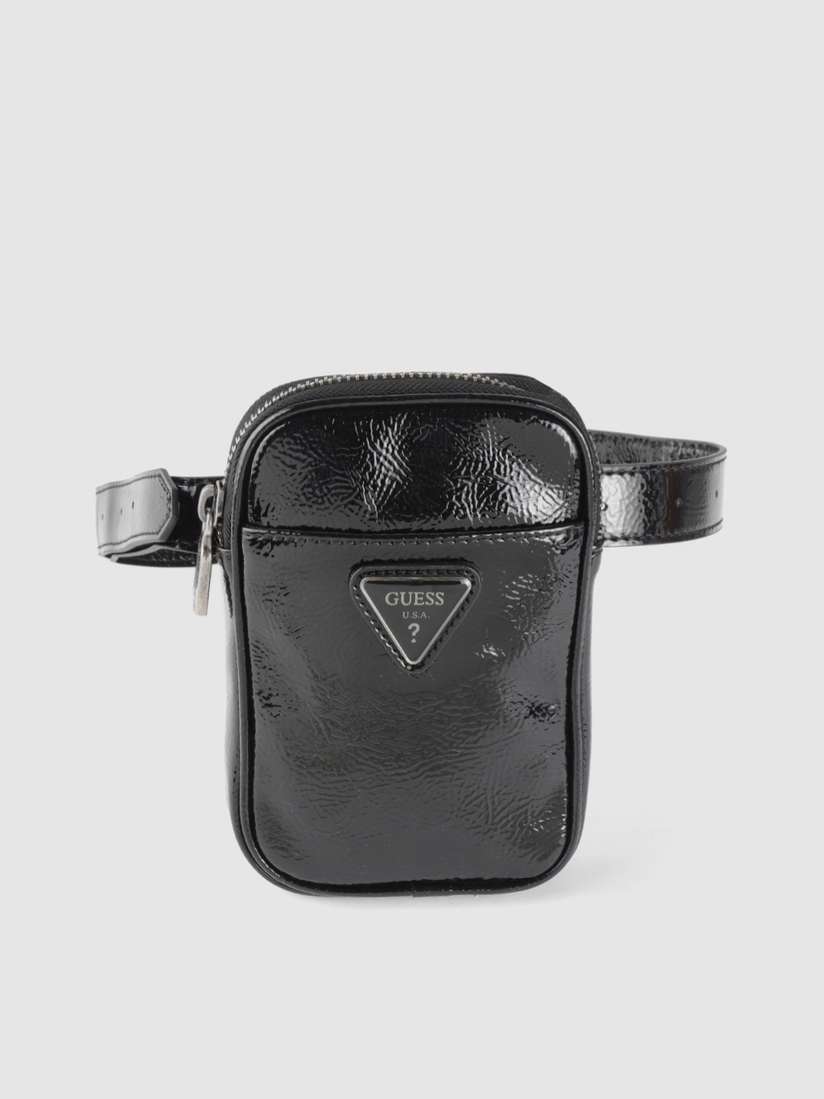 Sling Bag Guess Fanny Pack Black Buy GUESS Black Textured Waist - Main Image