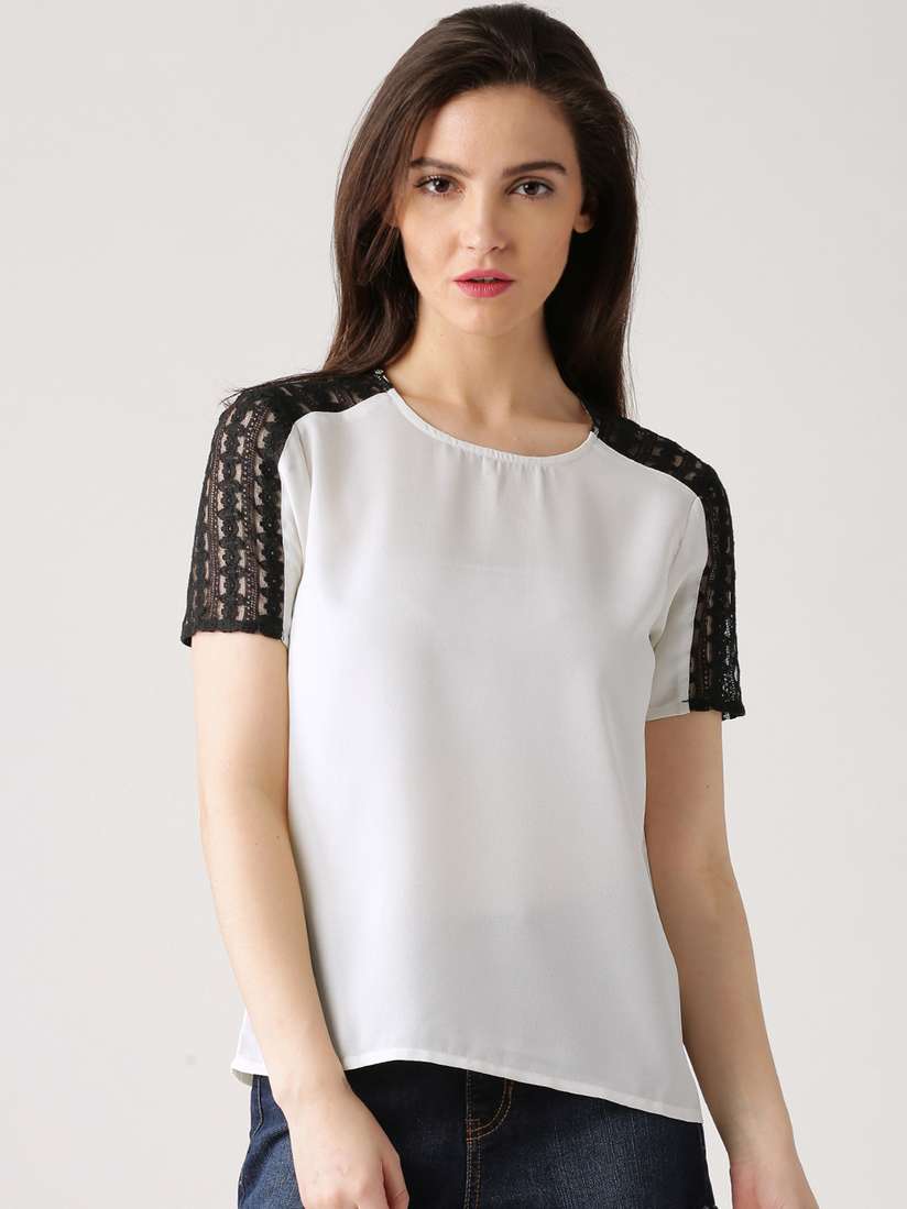 sheer top myntra