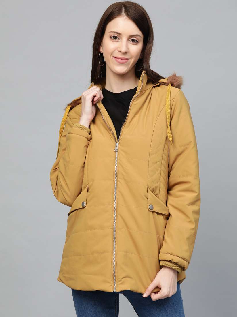 Mustard parka jacket womens outlet