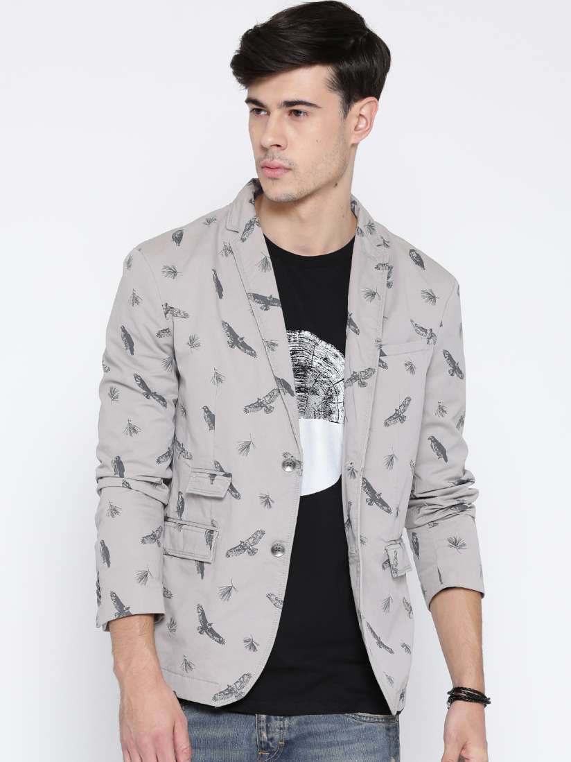 Jack and jones grey blazer top