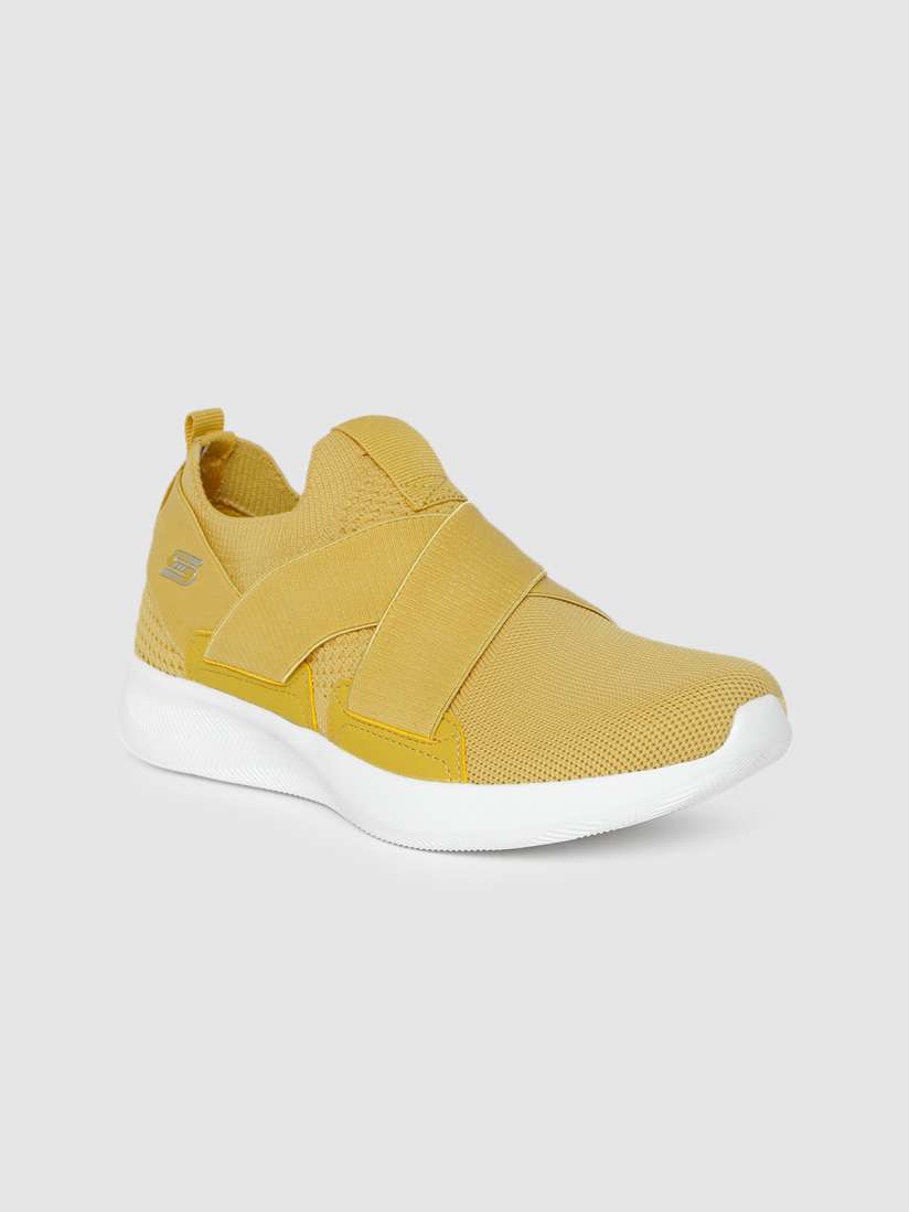 Ladies yellow skechers cheap