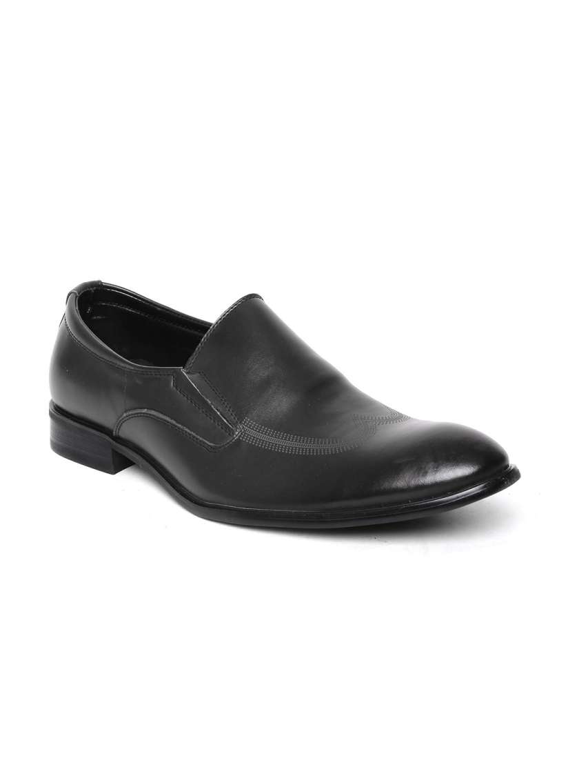Buy Numero Uno Men Black Leather Formal Shoes Formal Shoes for Men 1247277 Myntra