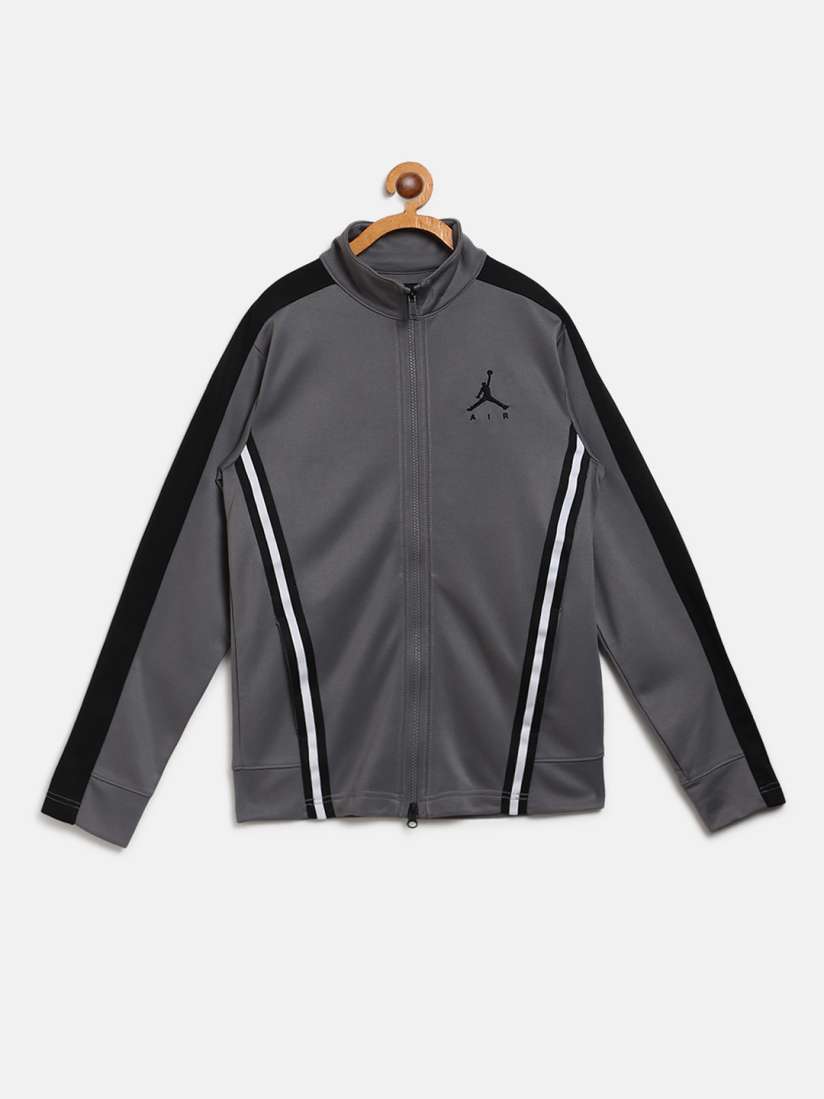 Buy Jordan Boys Charcoal Grey Solid Dri FIT Sporty Jacket Jackets for Boys 12489586 Myntra