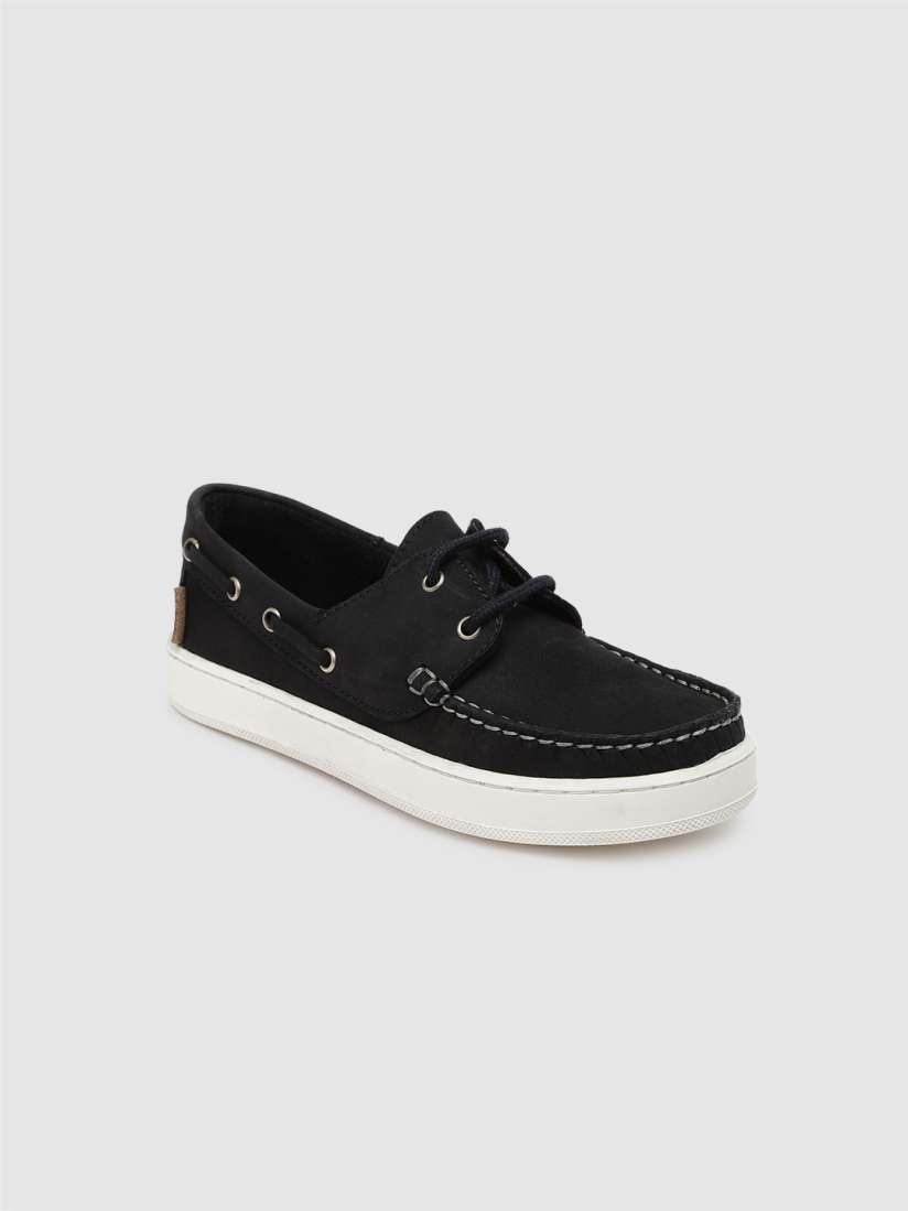 Buy METRO KIDS COMPANY Boys Navy Blue Solid Leather Boat Shoes Casual Shoes for Boys 12491648 Myntra