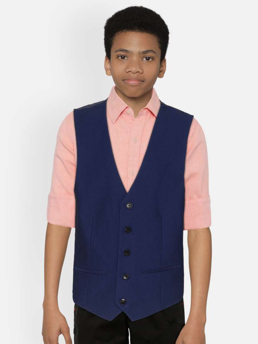 Buy Marks Spencer Boys Solid Waistcoat Waistcoat for Boys 12491866 Myntra