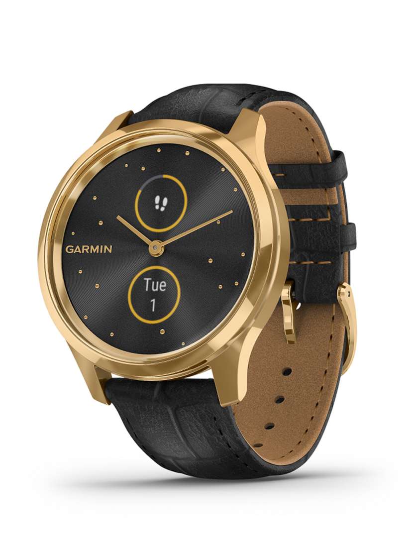 Buy Garmin Unisex Black Vivomove Luxe Sustainable Smart Watch 010 02241 82 Smart Watches for Unisex 12514730 Myntra
