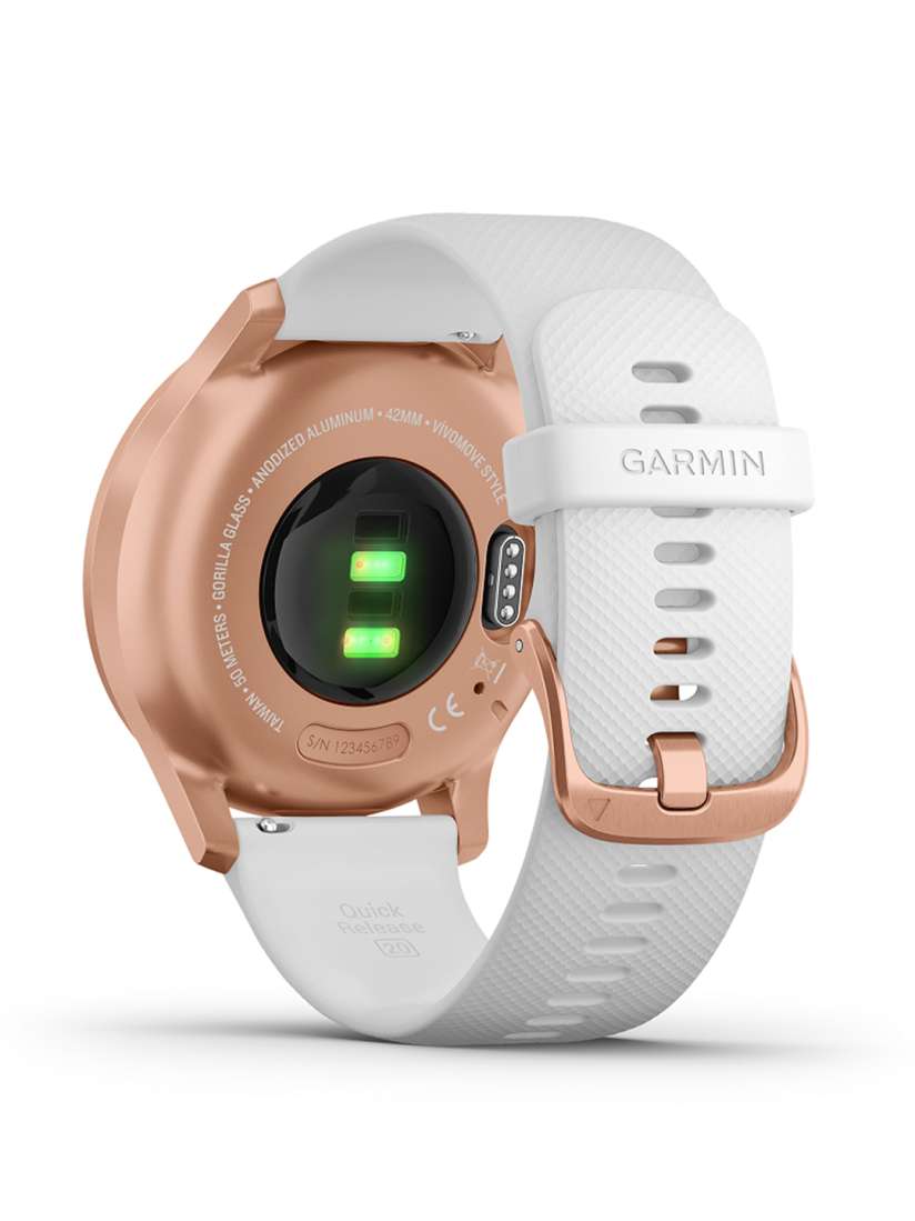 GARMIN VIVOMOVE STYLE ホワイト/ローズゴールド 42mm ヨドバシ.com - ガーミン GARMIN vivomove Luxe White Leather