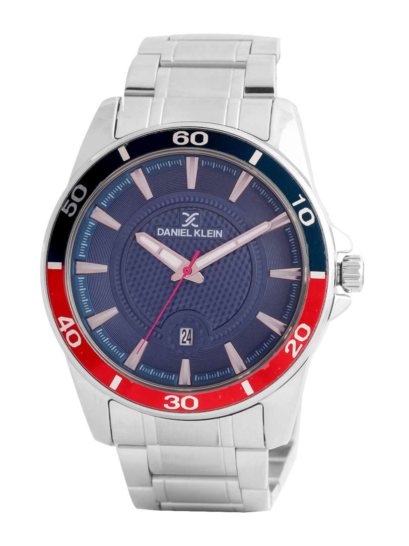 Daniel klein navy blue watch new arrivals