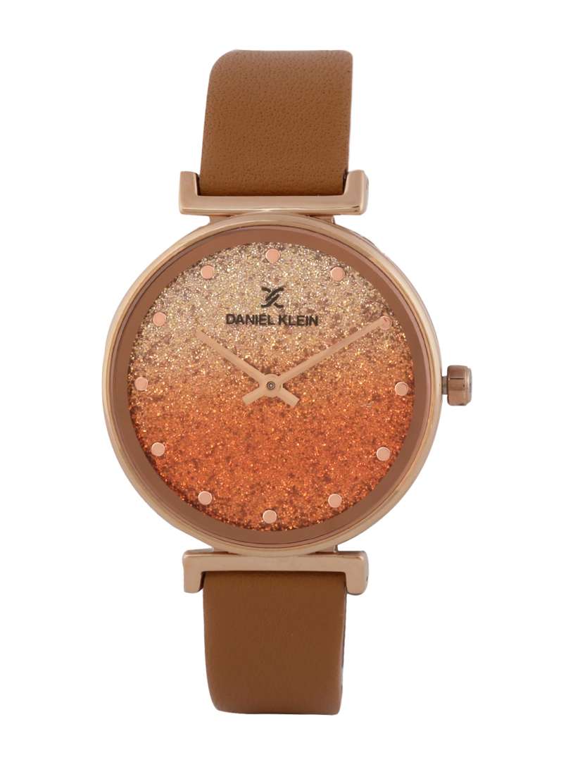 Buy Daniel Klein Premium Women Gold Toned Rust Orange Analogue Watch DK.1.12432 3 Watches for Women 12516396 Myntra