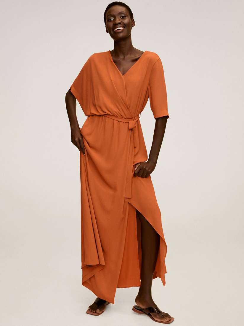 Buy MANGO Women Orange Solid Maxi Dress Dresses for Women 12524212 Myntra
