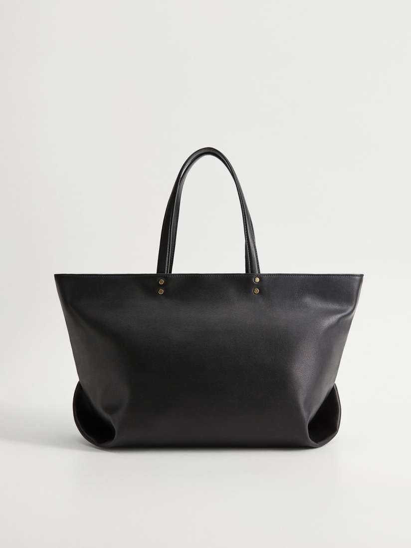 Mango black solid shoulder bag on sale
