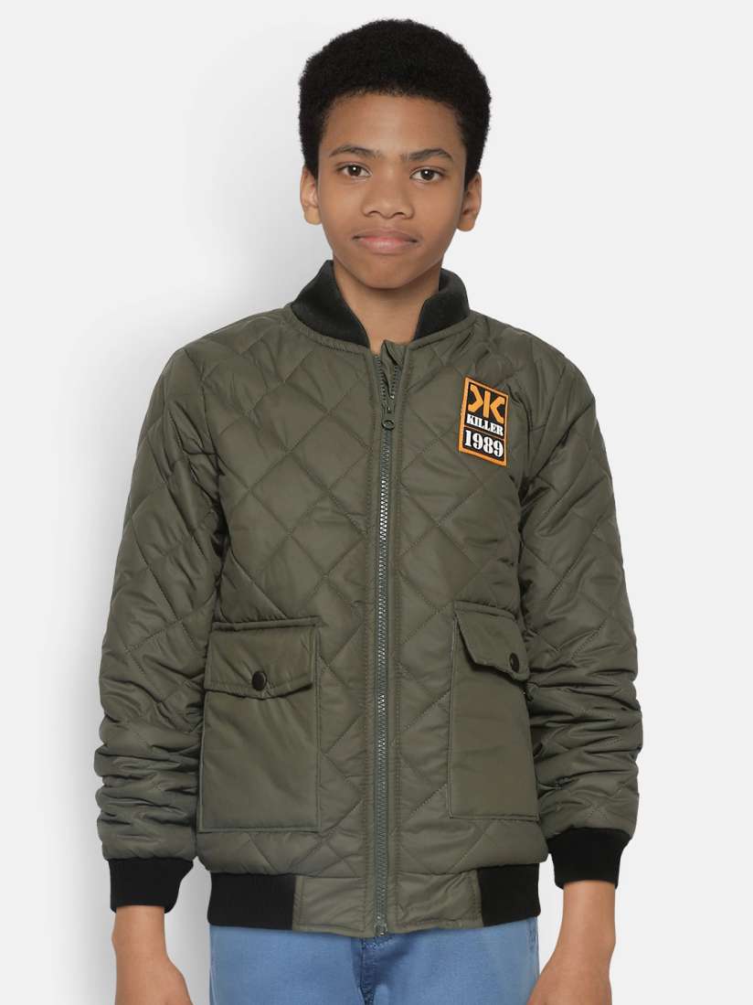 Boys olive green jacket on sale