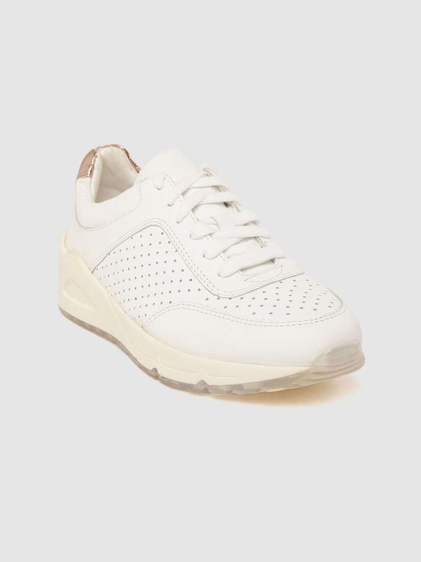 Buy Marks Spencer Women White Perforated Sneakers Casual Shoes for Women 12533390 Myntra