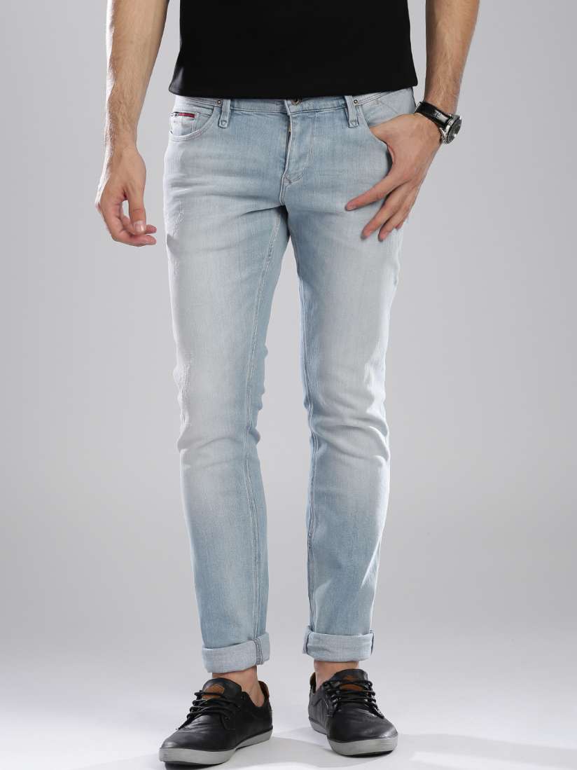 Buy Tommy Hilfiger Light Blue Skinny Fit Sidney Stretchable Jeans Jeans for Men 1253692 Myntra