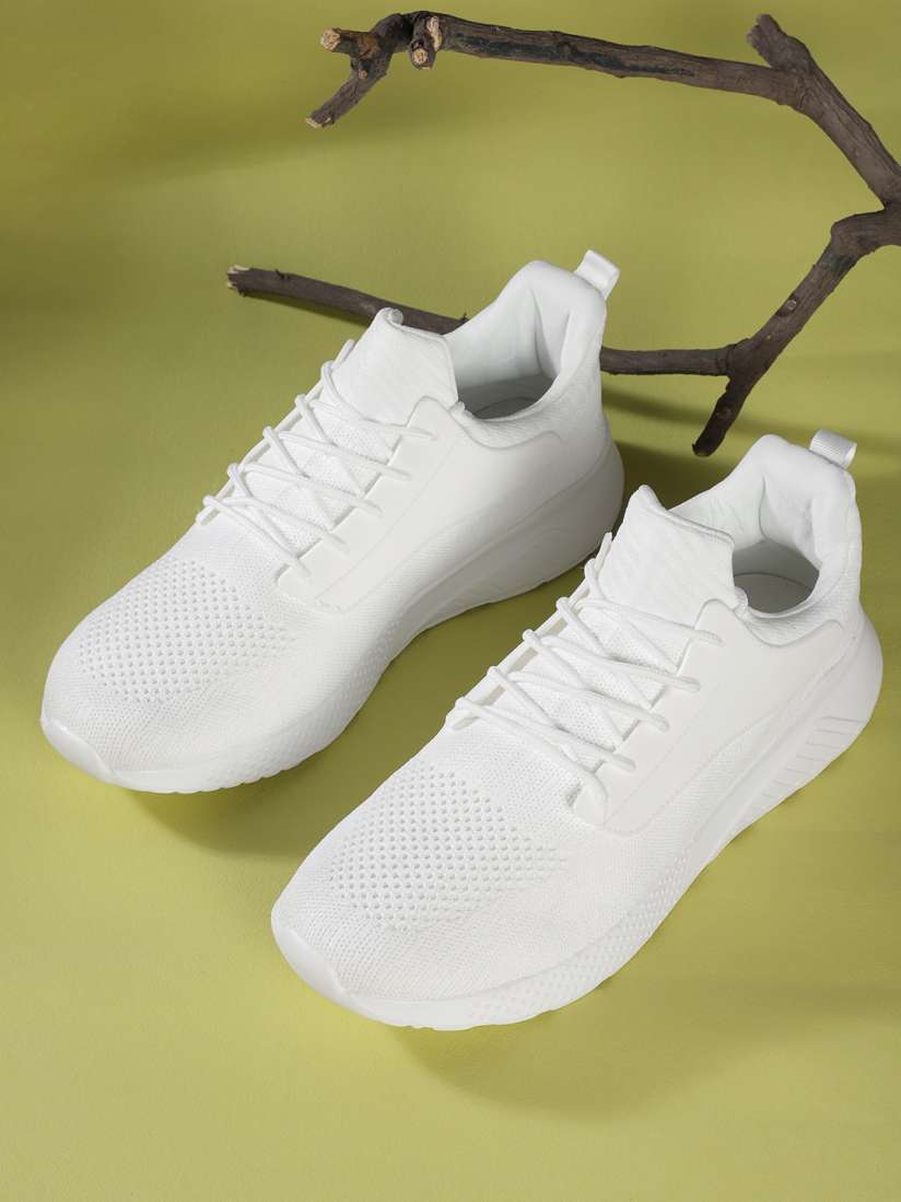 Buy Roadster Men White Solid Running Shoes Sports Shoes for Men 12543828 Myntra