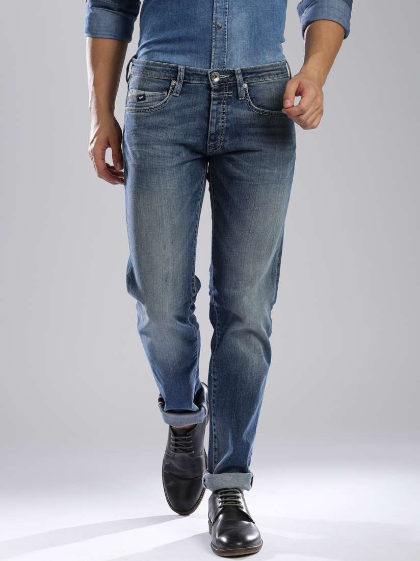 Buy GAS Blue Mitch Straight Fit Jeans Jeans for Men 1254866 Myntra