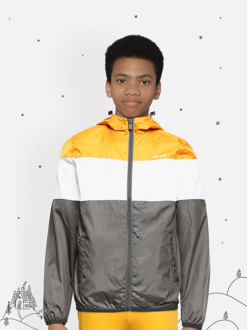 Yellow and grey jacket outlet