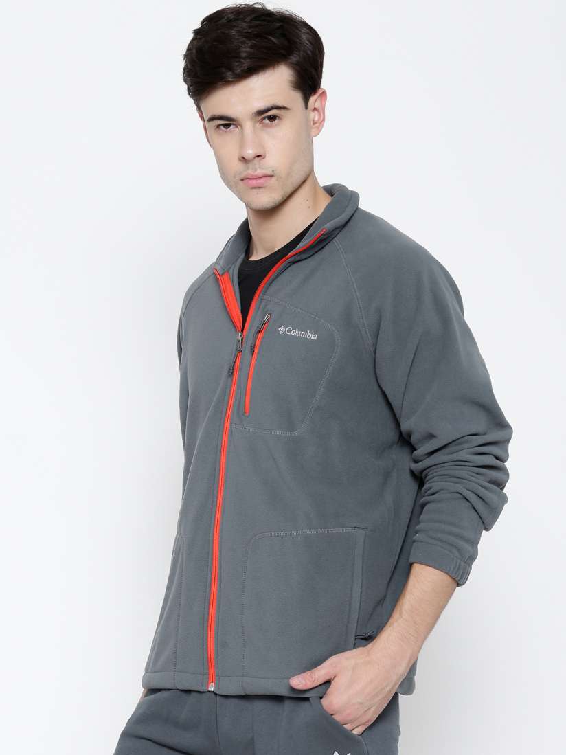 Buy Columbia Grey Polyester Fast Trek II Full Zip Fleece Outdoor Jacket Jackets for Men 1255589 Myntra