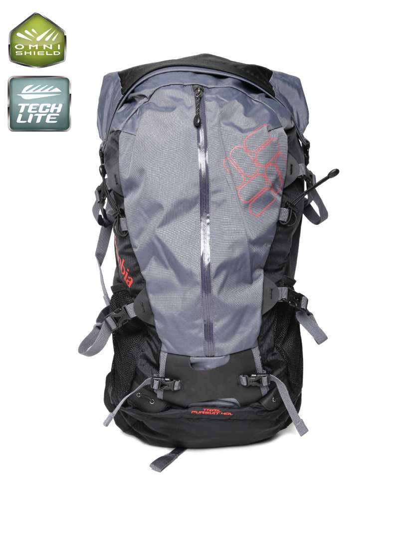Buy Columbia Unisex Black Grey Trail Pursuit Outdoor Rucksack Rucksacks for Unisex 1256173 Myntra