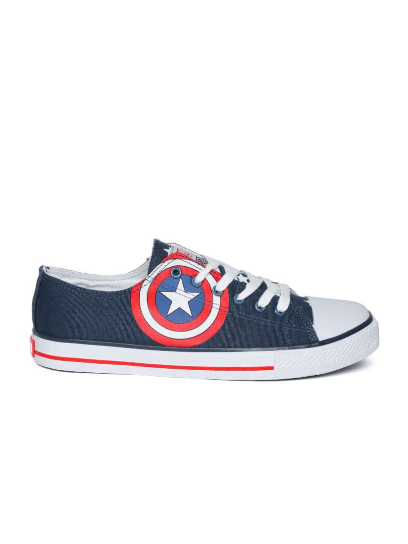 Buy Kook N Keech Marvel Unisex Blue Printed Casual Shoes Casual Shoes for Unisex 1257233 Myntra