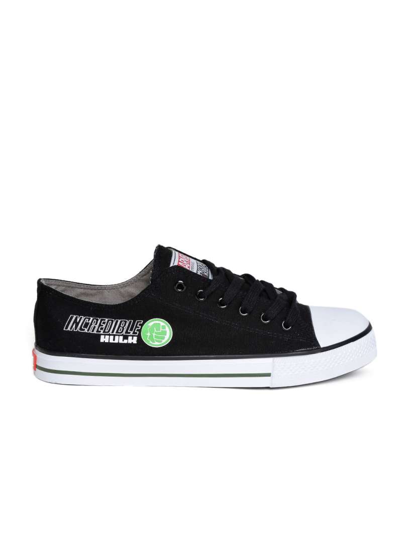 Buy Kook N Keech Marvel Unisex Black Printed Sneakers Casual Shoes for Unisex 1257240 Myntra