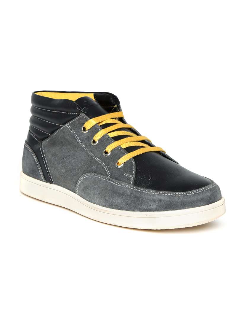 Buy Spunk Men Grey Jump Suede Casual Shoes Casual Shoes for Men 1257416 Myntra