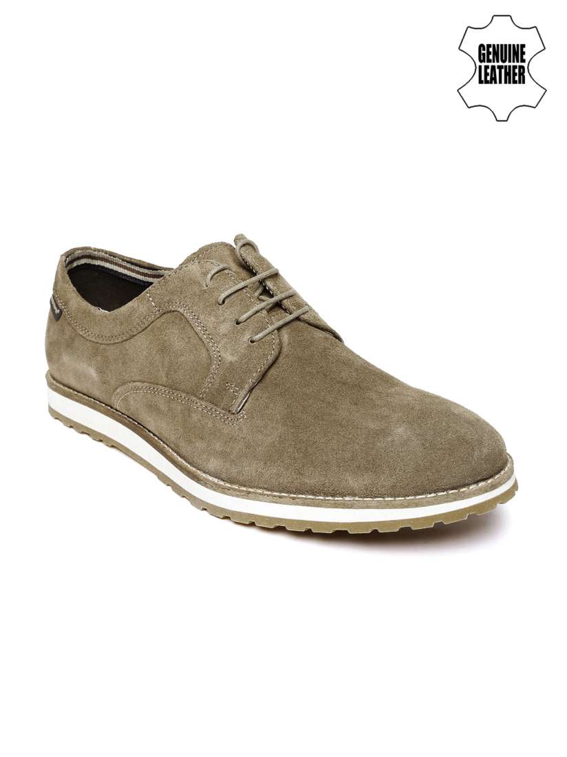 Buy Red Tape Men Taupe Suede Casual Shoes Casual Shoes for Men 1258637 Myntra