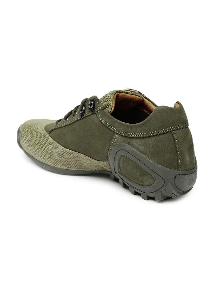 Woodland men green casual shoes top