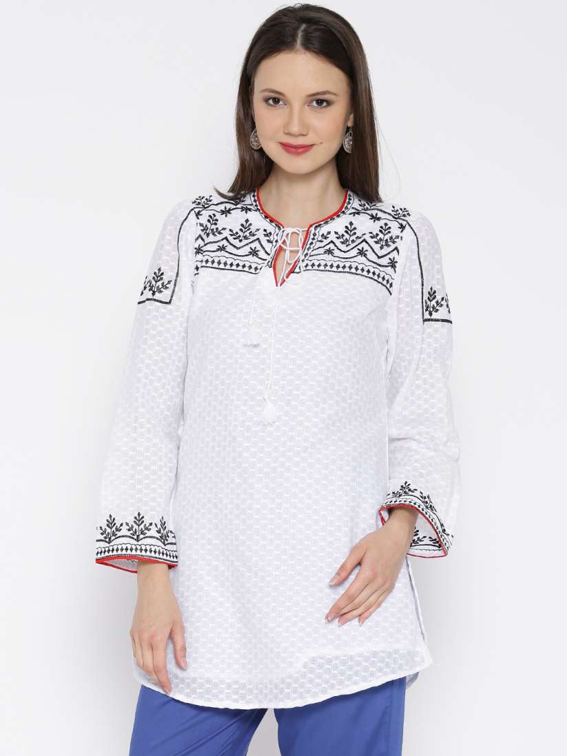 Biba white kurtis on sale