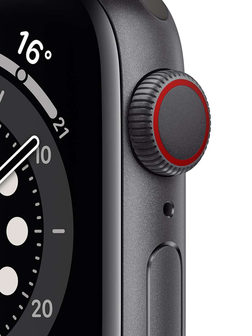 Buy Apple Watch Series 6 GPS Cellular 40mm Space Grey Aluminium Case with Black Sport Band Smart Watches for Unisex 12625552 Myntra