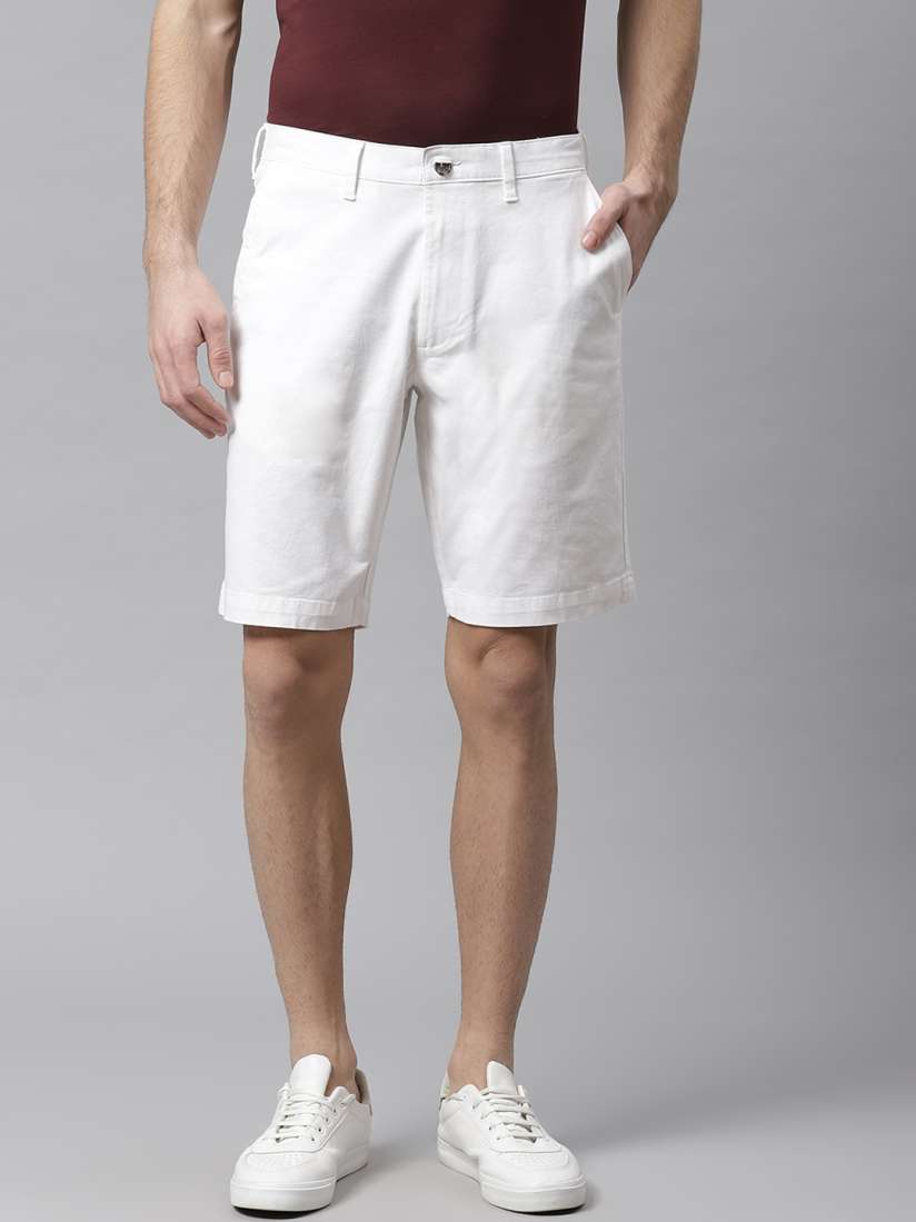 Marks and spencer mens white shorts store