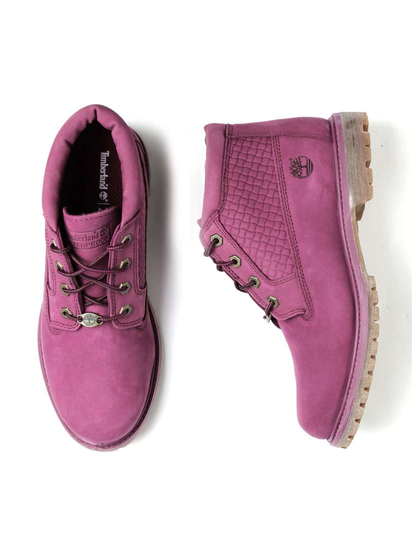 Magenta timberlands hot sale