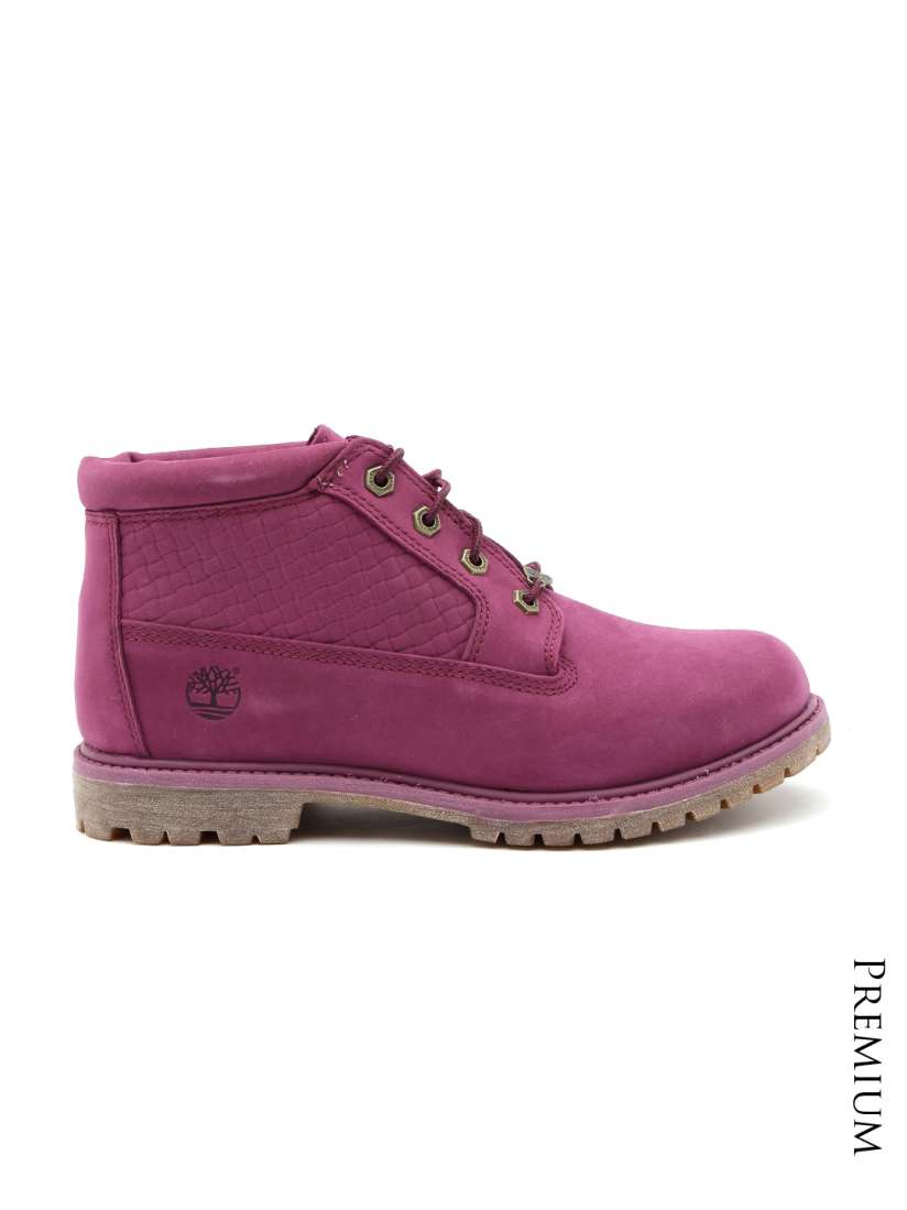 Buy Timberland Women Magenta Leather Boots Boots for Women 1264878 Myntra